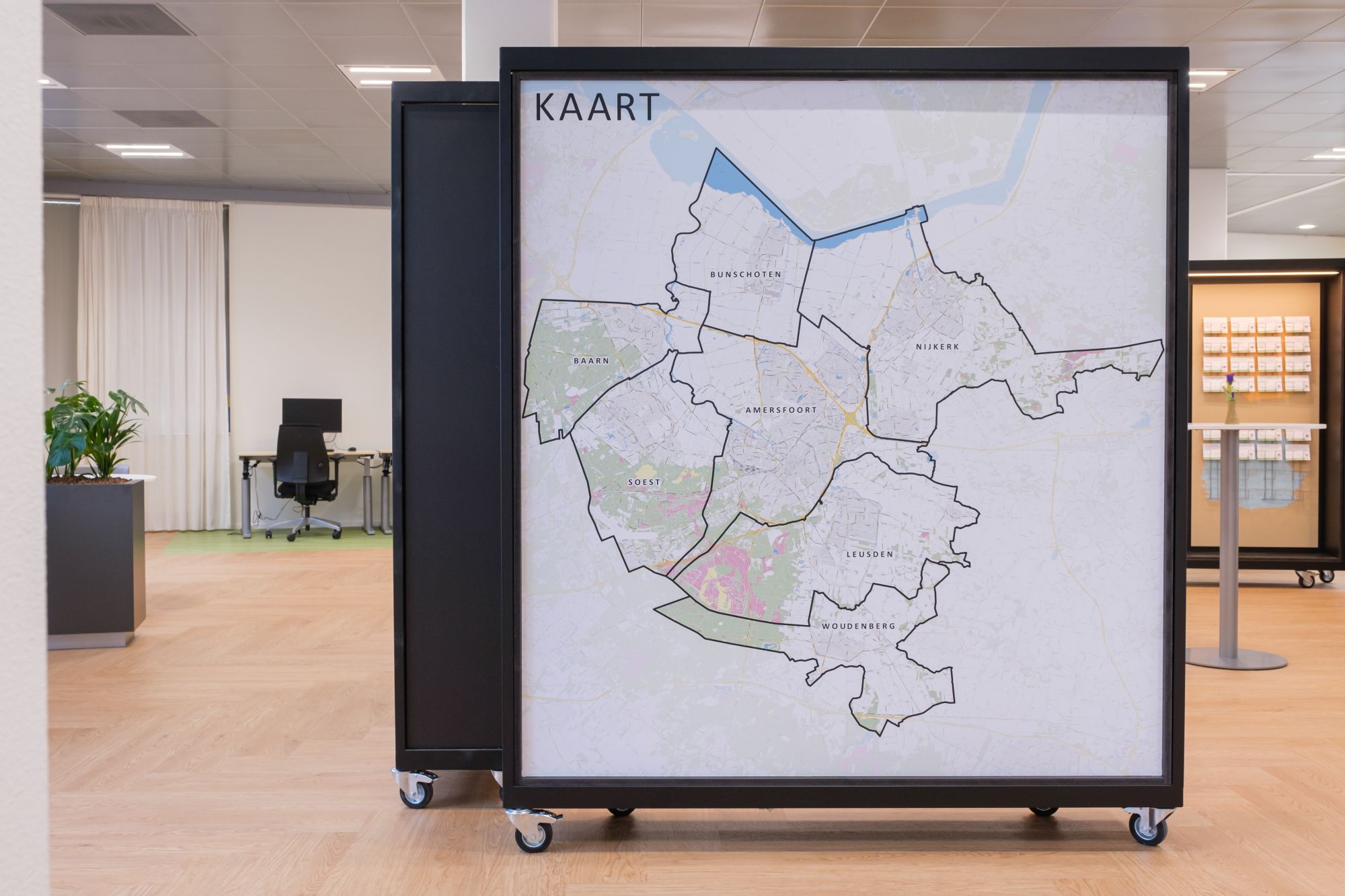 kaart arbeidsmarktregio Amersfoort
